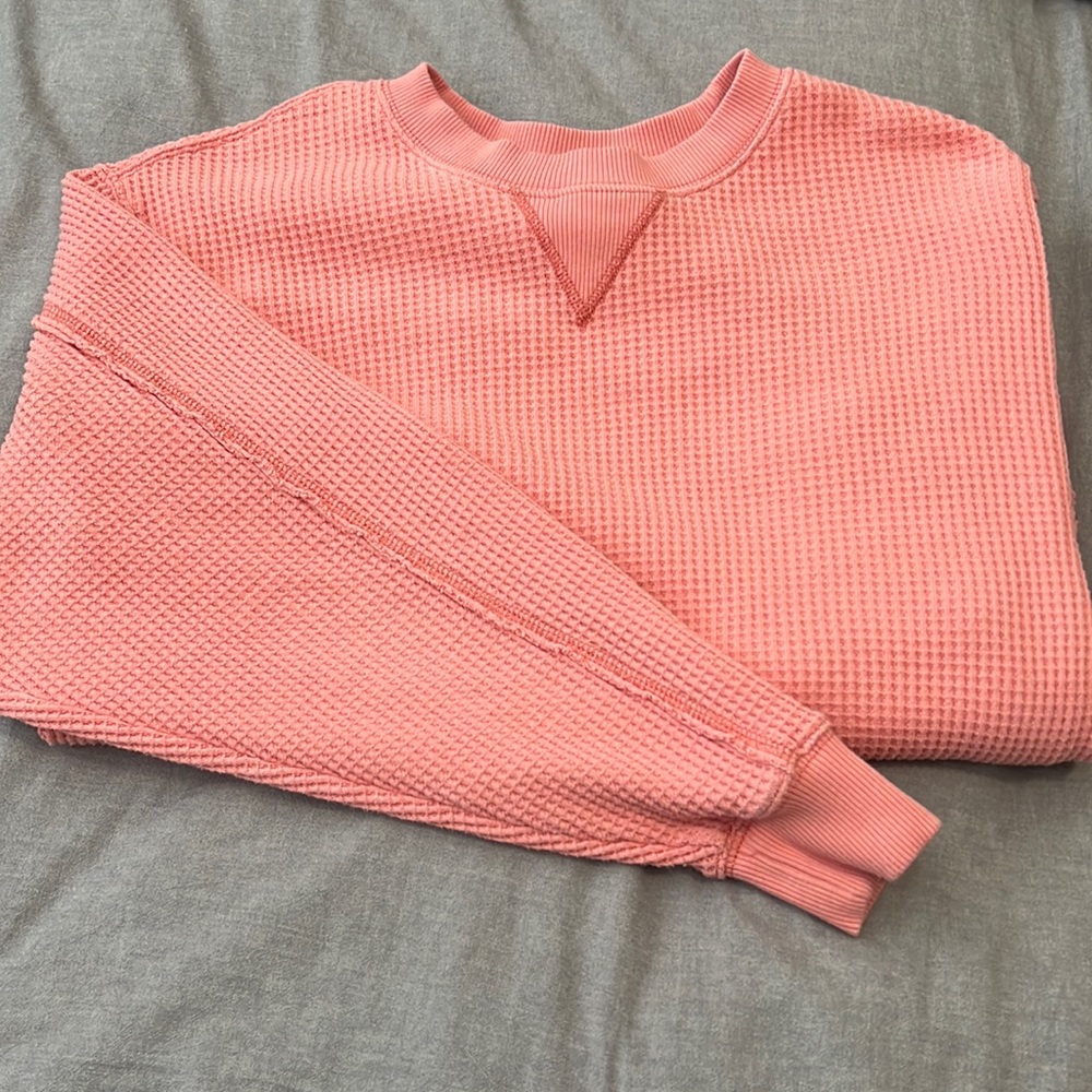 Aerie Oversized Waffle Shirt